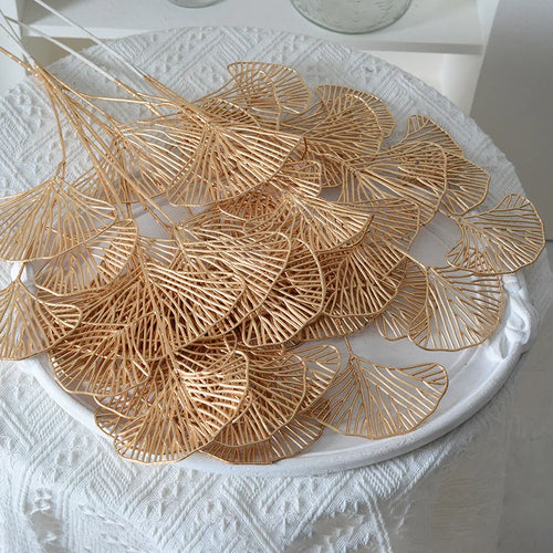 lot de feuilles artificielles ginkgo eucalyptus houx pour décoration florale