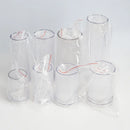 moule cylindrique à rayures pour fabrication de bougies en acrylique