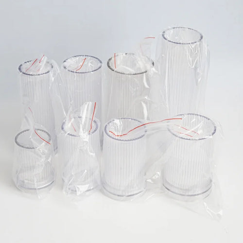 moule cylindrique à rayures pour fabrication de bougies en acrylique