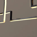 lustre led design réglable suspension pour intérieur maison