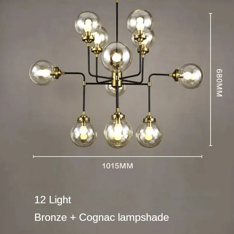 lustre artistique en verre pour décoration intérieure moderne - vue 14 sur 24