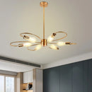 lustre moderne à leds pour salon nordique suspension