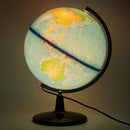 globe terrestre lumineux hd pour étudiants en anglais et chinois