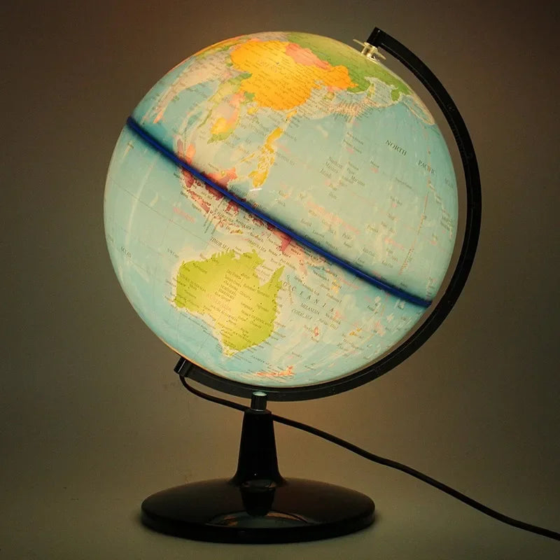 globe terrestre lumineux hd pour étudiants en anglais et chinois - vue 4 sur 7
