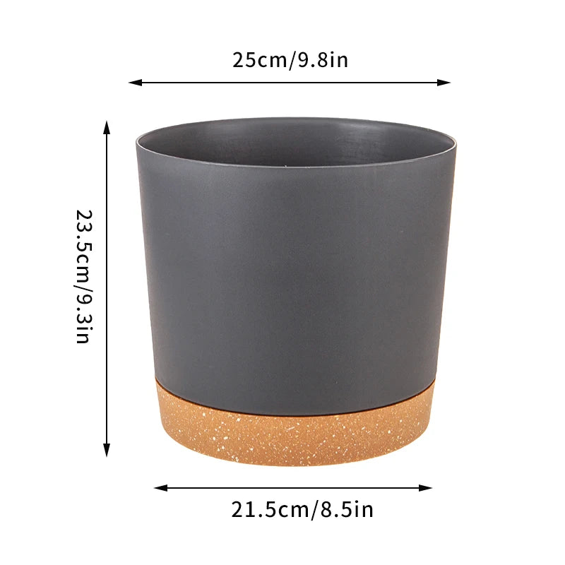 pots de fleurs automatiques avec soucoupe pour jardin et plantes