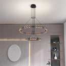 lustre LED circulaire moderne design nordique pour intérieur élégant