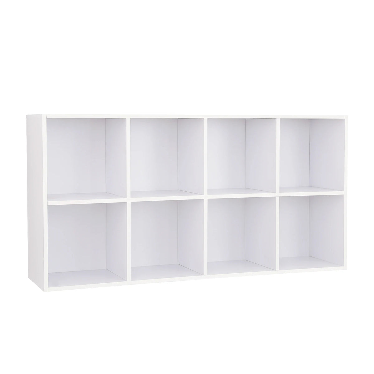 VASAGLE Bookcase, Wooden Bookshelf with 8 Compartments, Floor Standing Storage Unit for Files, Decor, In Study, Living Room