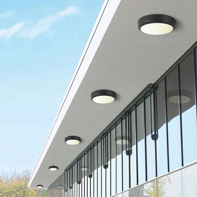 plafonnier led étanche avec capteur de mouvement pour extérieur - vue 4 sur 6