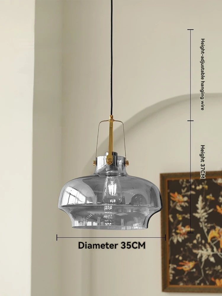 Nordische Pendelleuchte aus Glas mit LED, moderne Dekoration