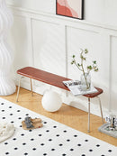 banc en bois massif style rétro pour décoration polyvalente