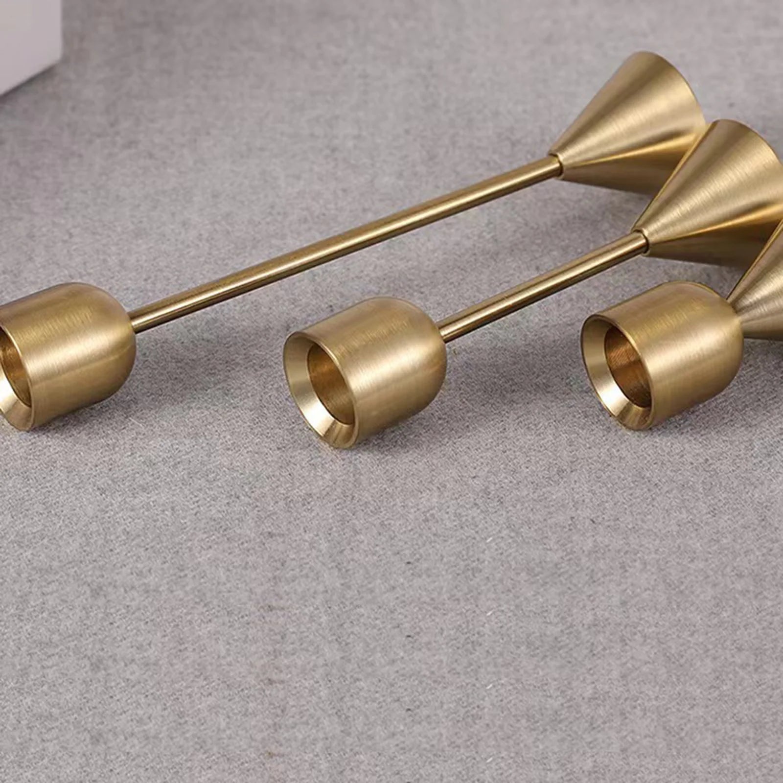 bougeoirs en métal style européen pour mariage et décoration festive - vue 5 sur 13