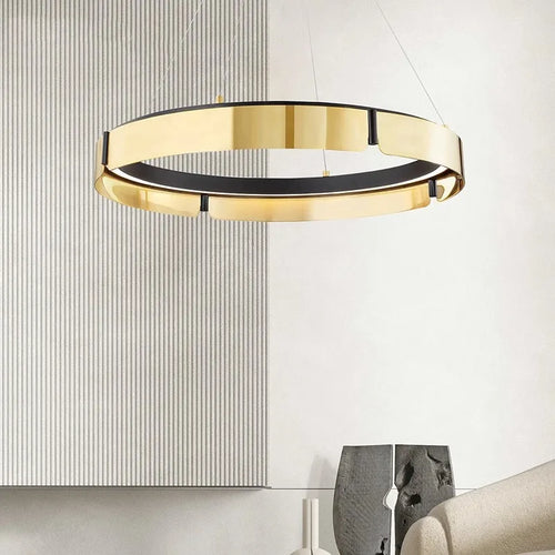 Runde LED-Deckenleuchte minimalistisch modernes Design - vue 3 sur 14
