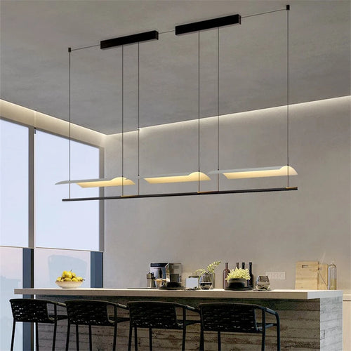 Moderne Pendelleuchte aus Schmiedeeisen im nordischen Minimaldesign - vue 3 sur 12