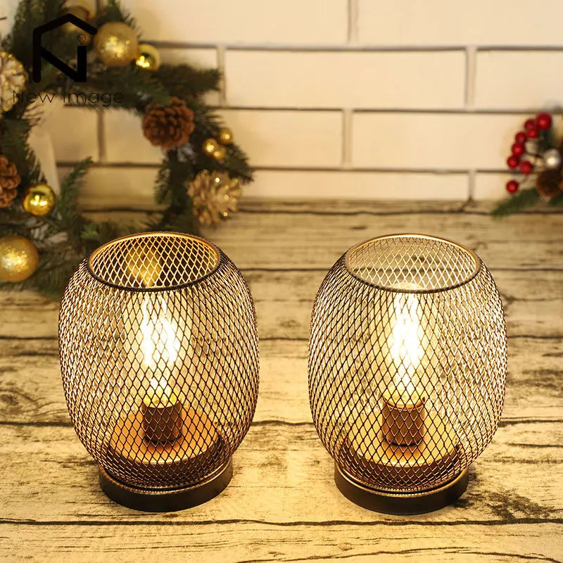 lot de 2 lampes de table rondes sans fil décoration mariage fête intérieur - vue 6 sur 9