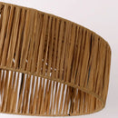Pendelleuchte aus Rattan im asiatischen Stil mit dimmbarem Leuchtmittel und verstellbarem Kabel