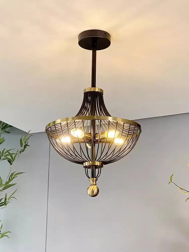 Suspension rétro cage métal design - vue 3 sur 6