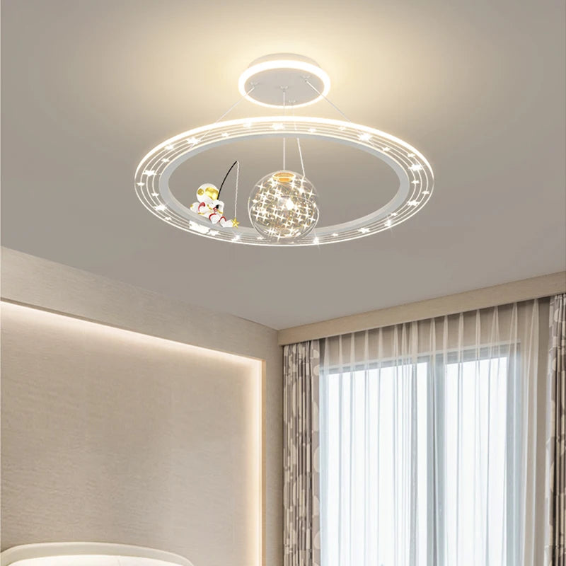 lustre nordique moderne led pour décoration créative de maison - vue 5 sur 16