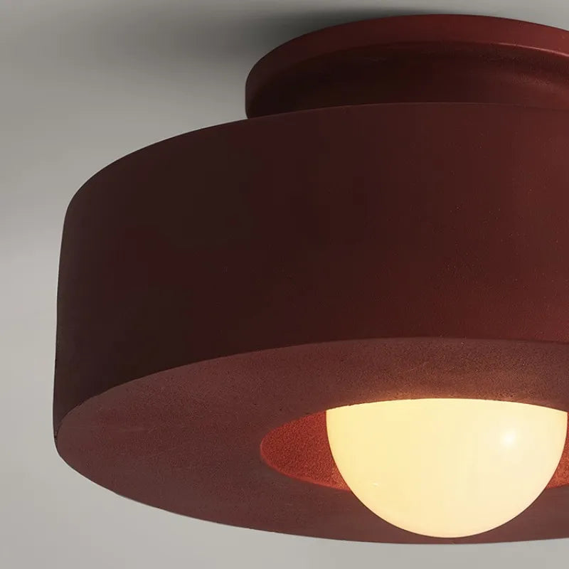 Nordique Wabi Sabi couloir Led plafonniers chambre E27 Led plafonnier moderne Lustre décor à la maison plafonnier luminaires - vue 6 sur 8