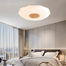 LED-Deckenleuchte aus massivem Holz Stern Diamant minimalistisch