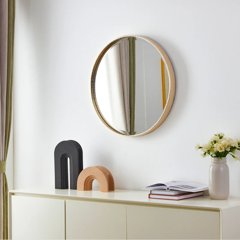 miroirs décoratifs ronds adhésifs pour salle de bain et décoration murale - vue 6 sur 11