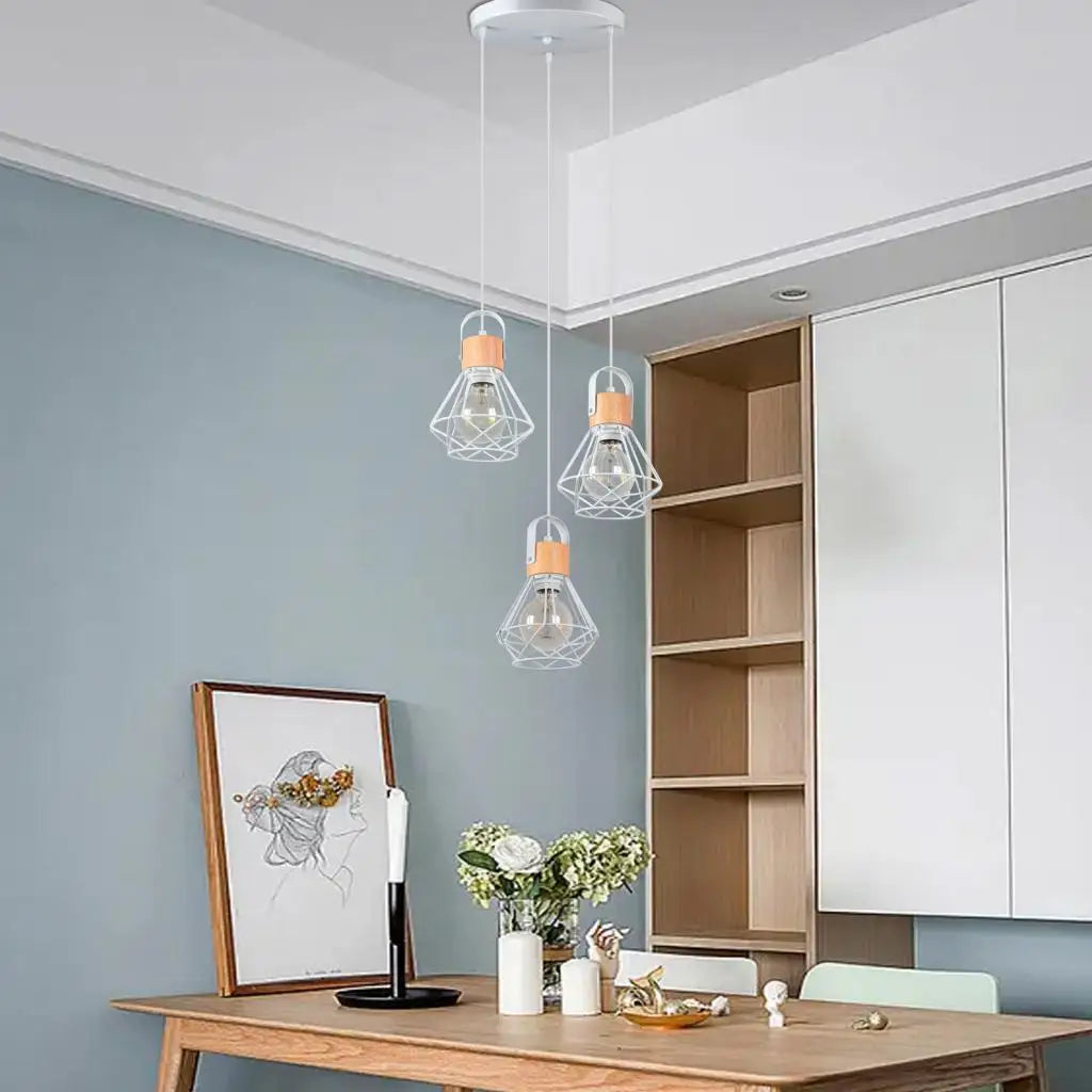 Runde Deckenplatte mit 3 Löchern für DIY-Leuchten - vue 3 sur 11