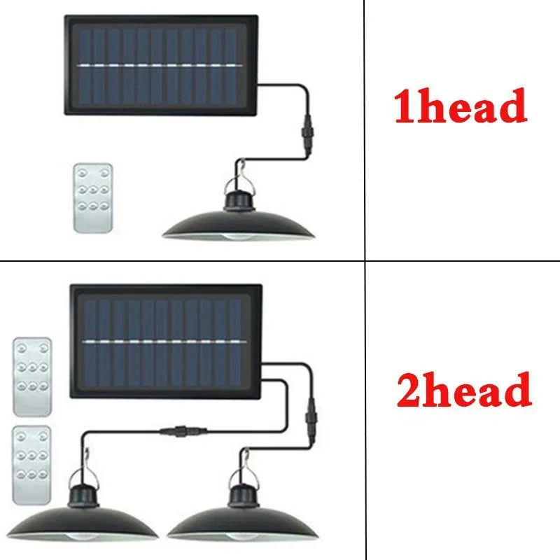 suspension solaire extérieure lampe led étanche avec télécommande décorative - vue 3 sur 10