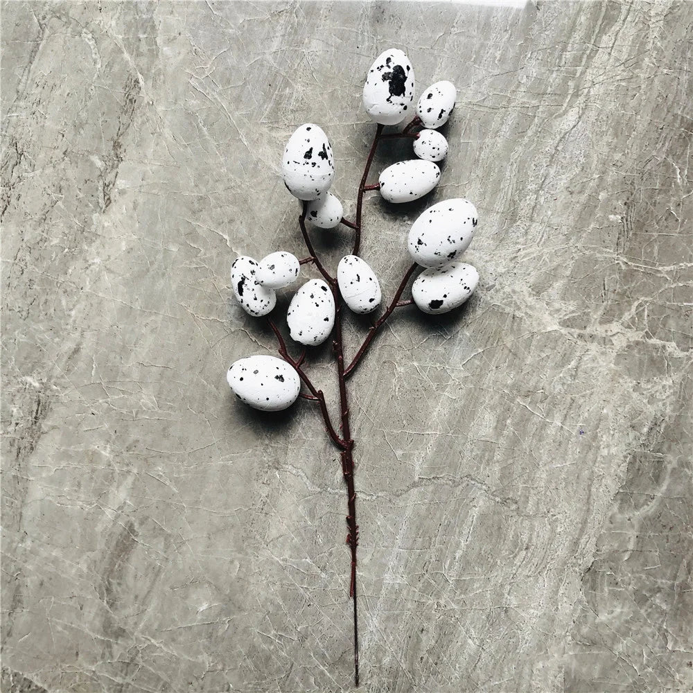 décoration de pâques en mousse œufs et plante artificielle pour la maison - vue 19 sur 19