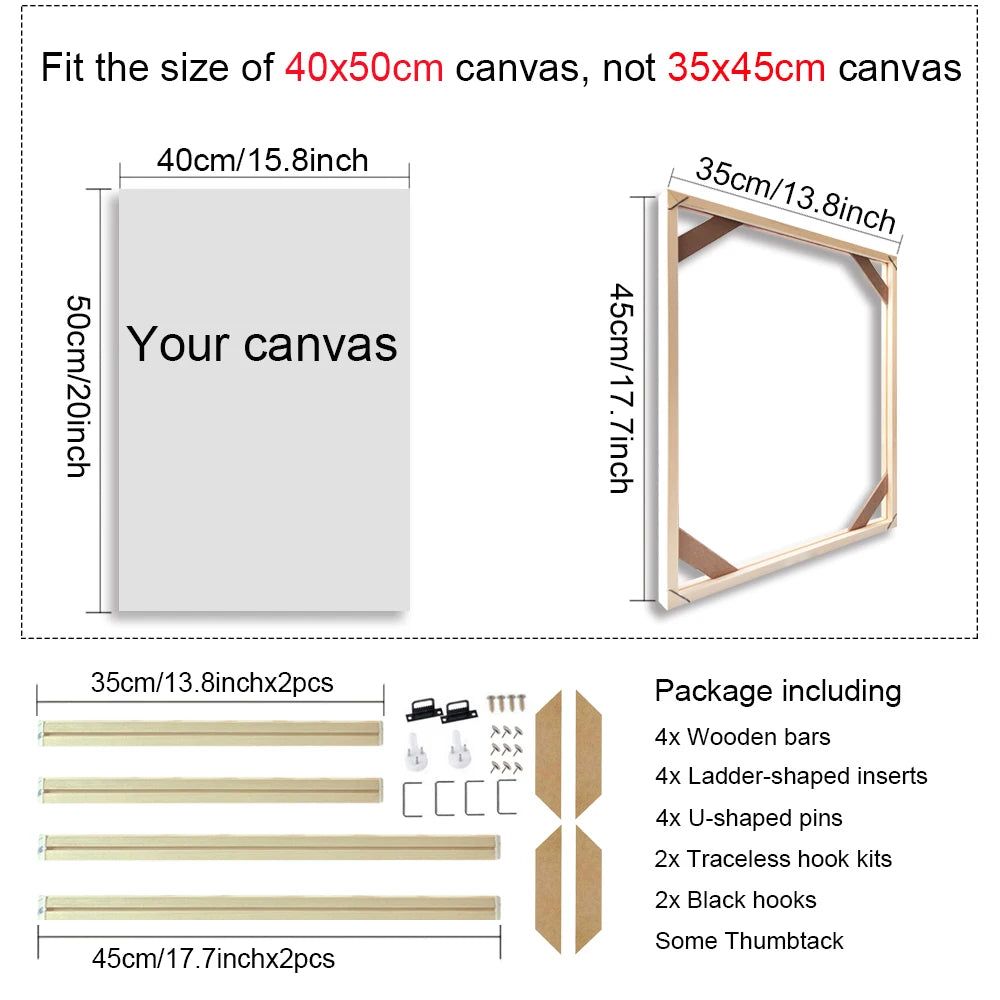 cadre mural en bois pour toiles et peintures décoratives - vue 17 sur 30