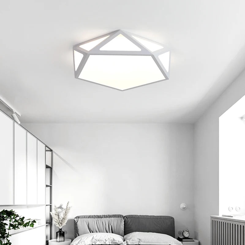 plafonnier led ultra-mince moderne géométrique simple et créatif - vue 6 sur 18