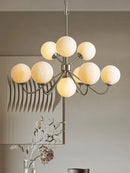 lustre moderne branche lune boule en verre pour restaurant