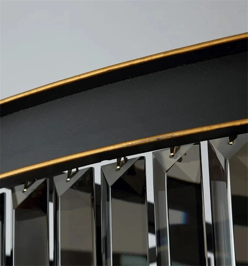 plafonnier moderne en cristal rond pour intérieur lumineux - vue 5 sur 5