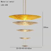 suspension lumineuse ronde luxe fil réglable scintillant