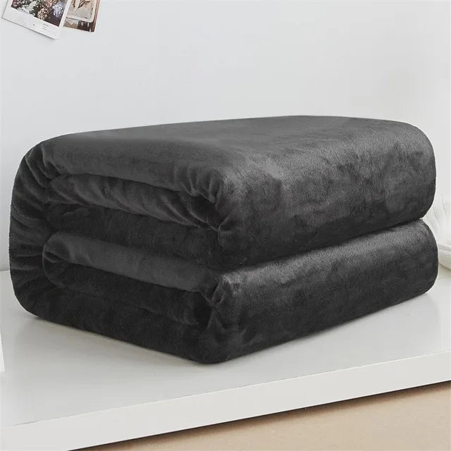 plaid flanelle polaire douce chaud anti boulochage salon