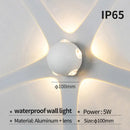Moderne LED-Wandleuchte für Innen und Außen