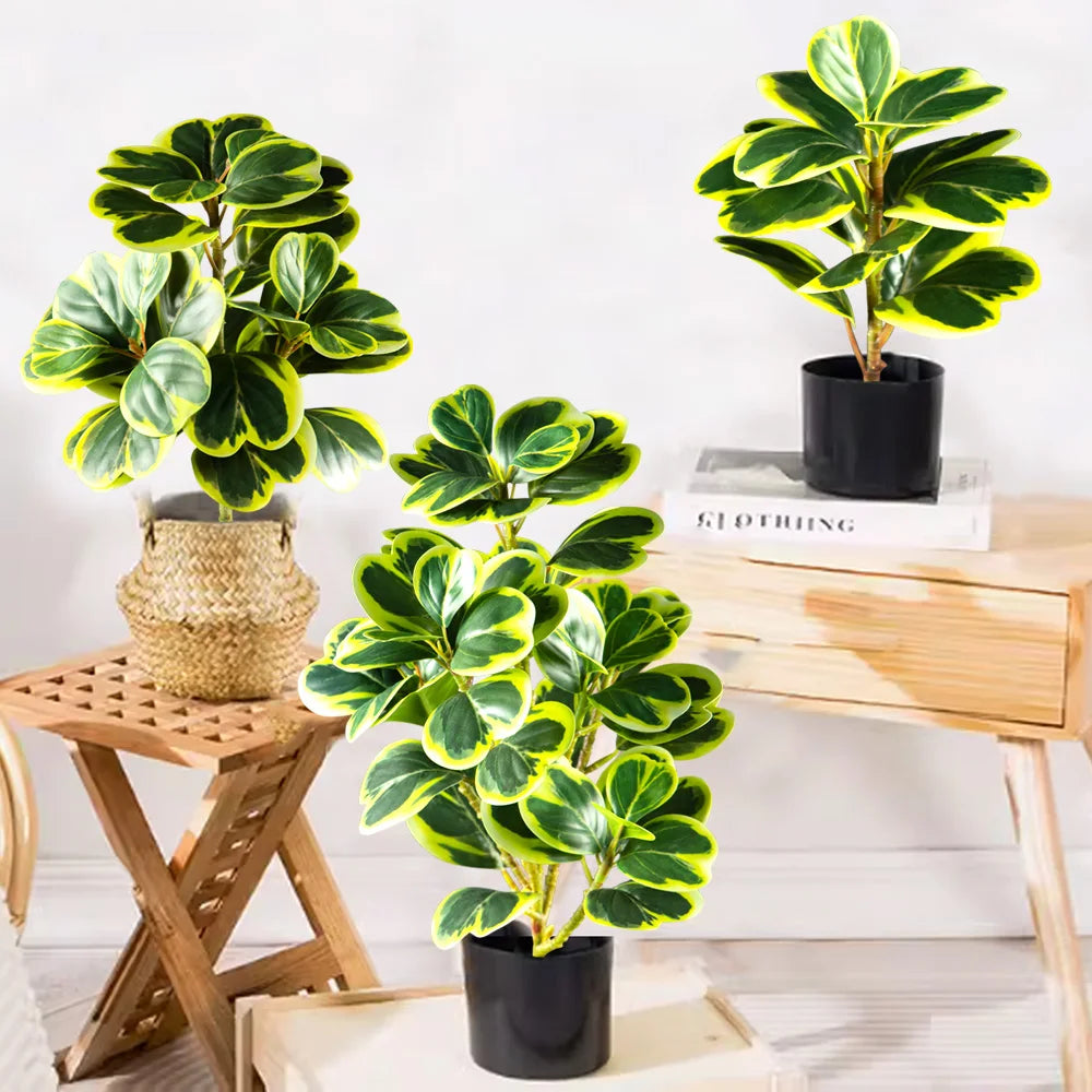 arbre artificiel de ficus à feuilles de cœur pour décoration intérieure et extérieure - vue 7 sur 9