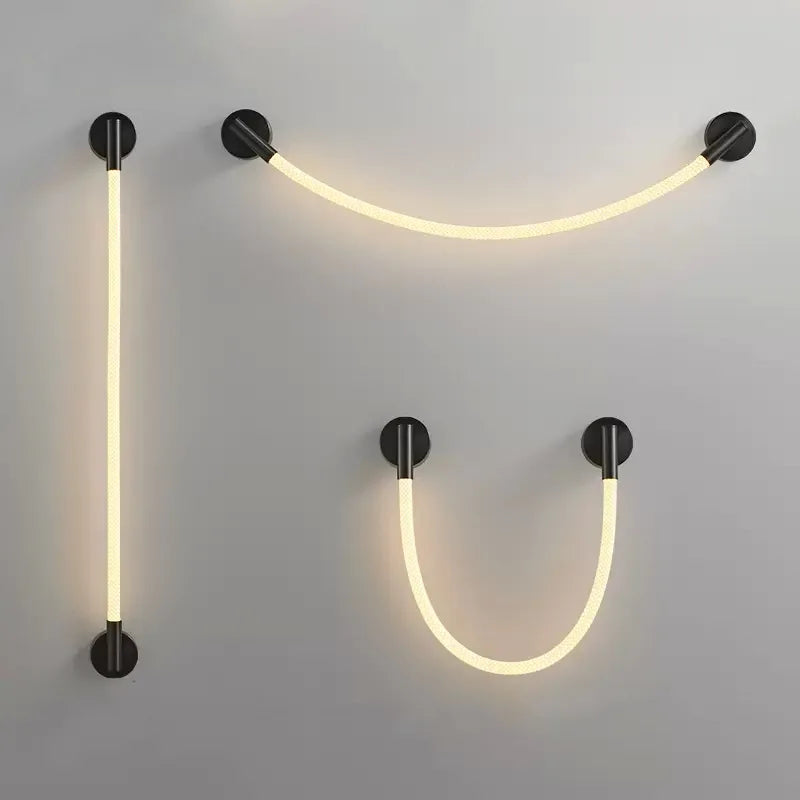 applique murale en acier inoxydable et silicone 	 style - vue 5 sur 10