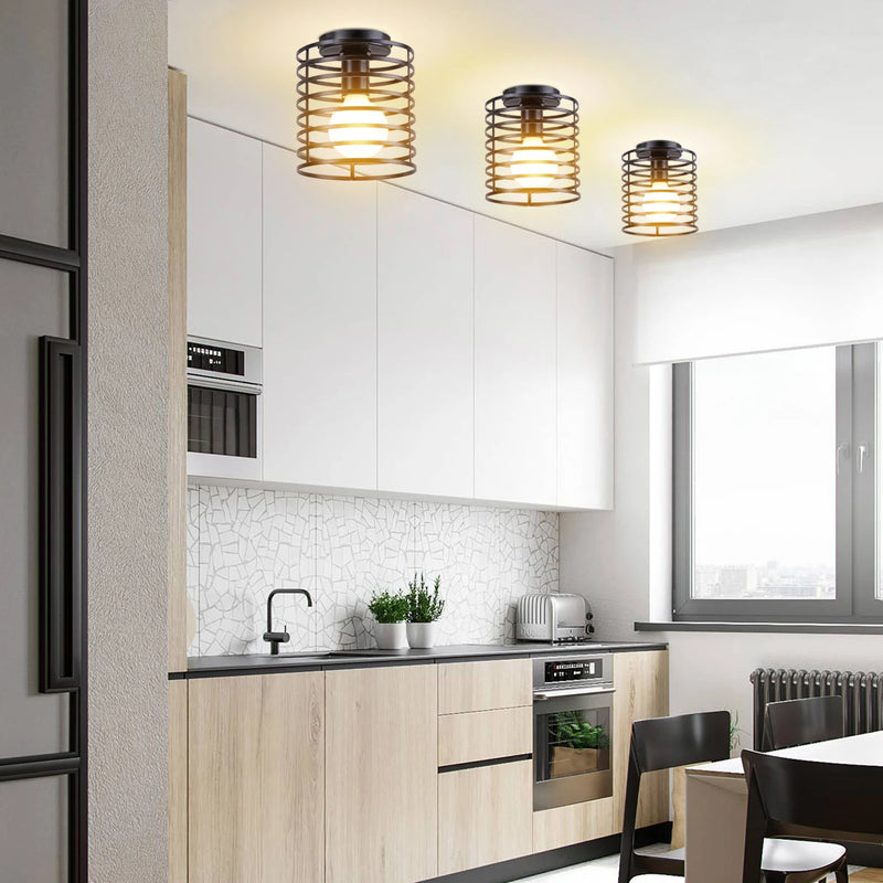 plafonnier moderne à leds style industriel vintage rétro loft