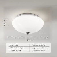 lustre minimaliste en verre style rétro led