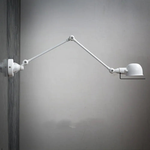 applique murale rétractable bras oscillant avec interrupteur loft