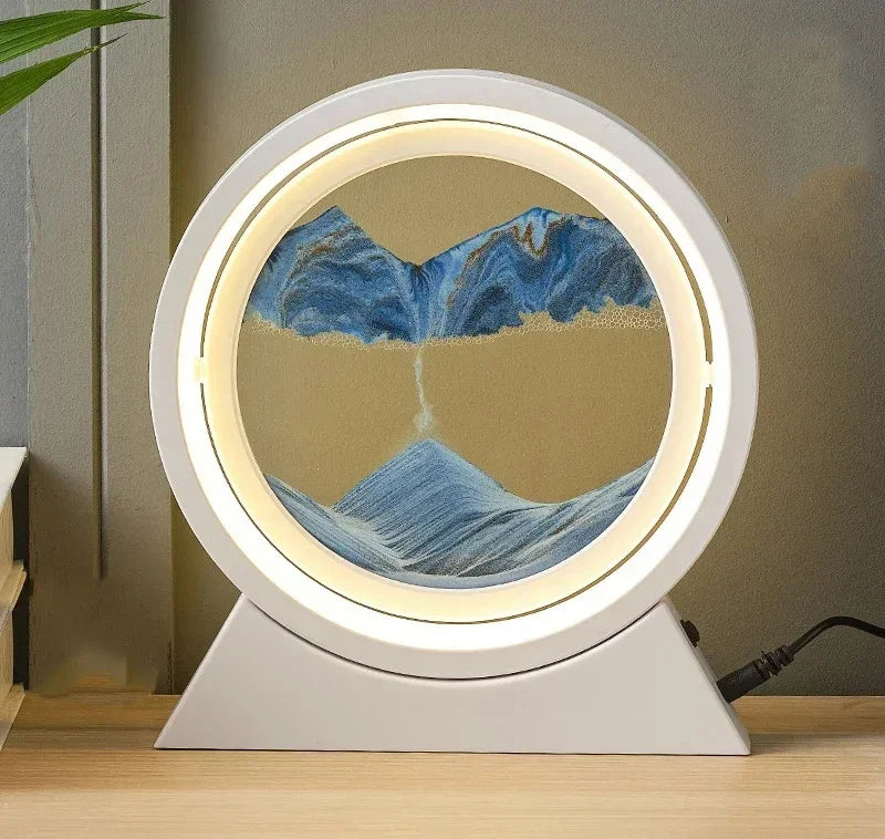 lampe de table créative avec sable mouvant 3D décoratif - vue 22 sur 24