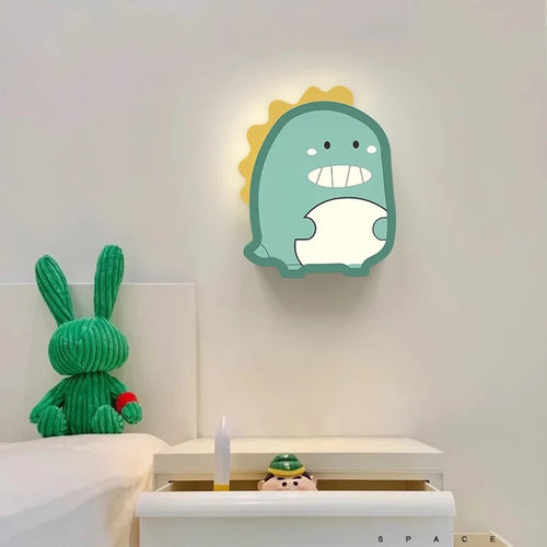 Kreative Shiba Inu Dinosaurier Wandleuchte für Kinder - vue 6 sur 8