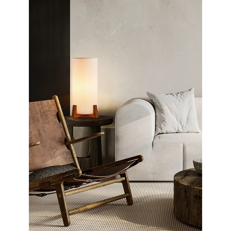 lampadaire style wabi-sabi japonais rétro design créatif - vue 4 sur 7