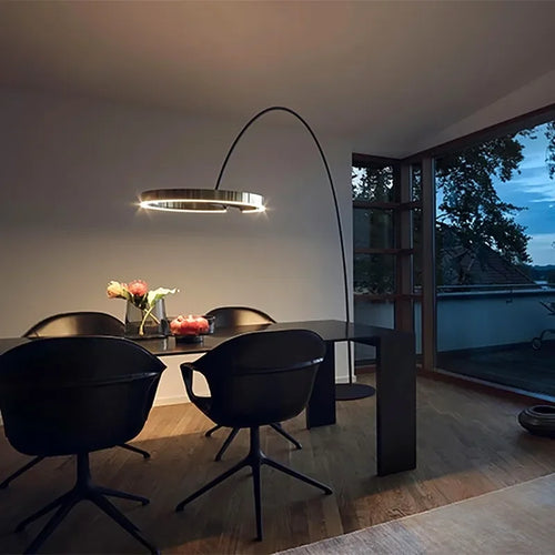 Nordischer Stehleuchte im Ringdesign - vue 3 sur 18