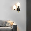 applique murale led moderne en boule de verre pour éclairage intérieur