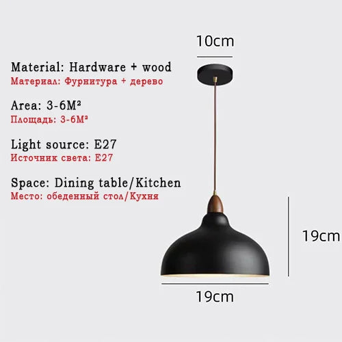 Moderne nordische Pendelleuchte für die Innendekoration - vue 10 sur 10