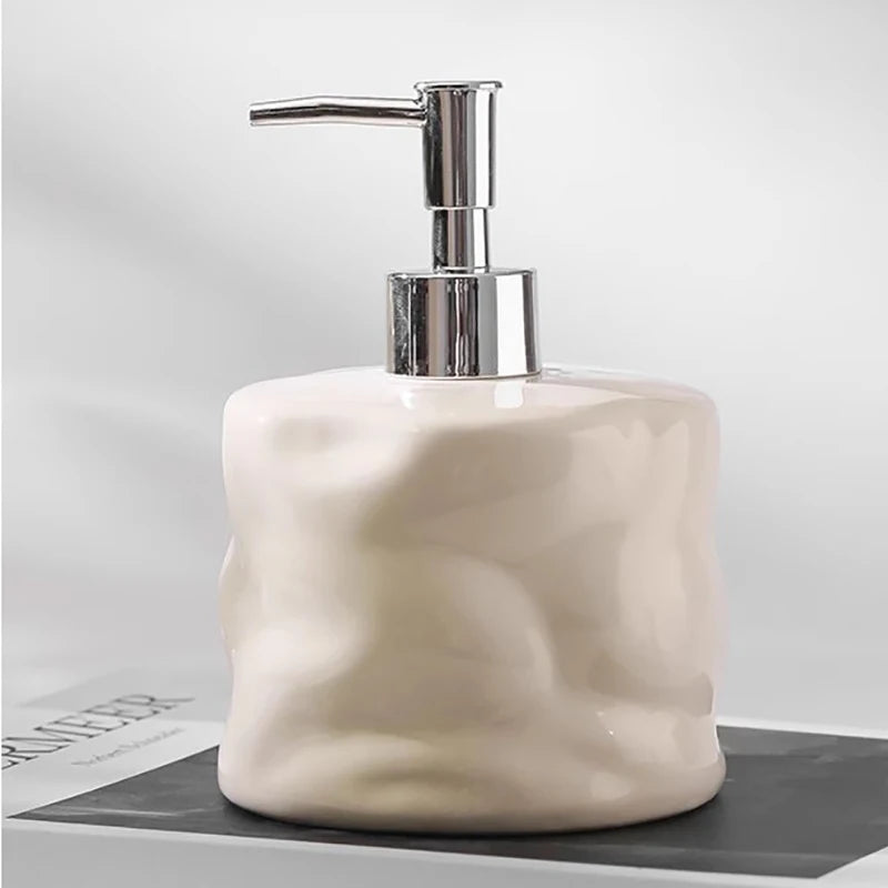 bouteille en céramique 600 ml pour lotion et savon désinfectant - vue 9 sur 8