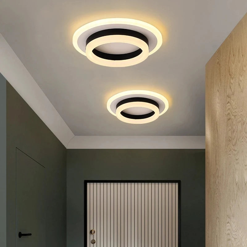 Plafonnier carré led moderne simple nordique pour intérieur - vue 5 sur 14