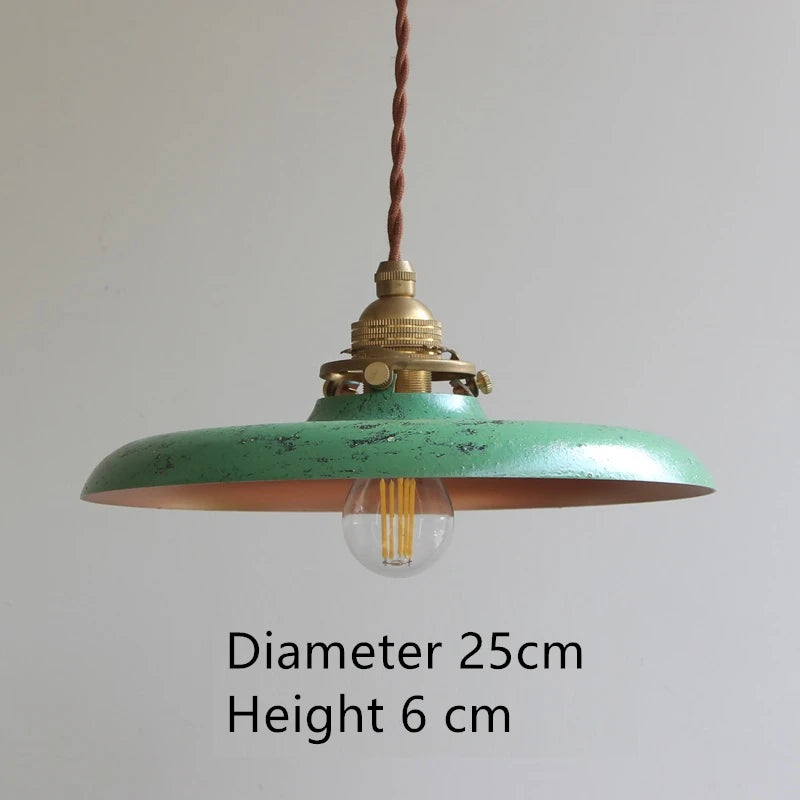 Industrielle Vintage-Pendelleuchte aus Eisen für die Innendekoration - vue 12 sur 21
