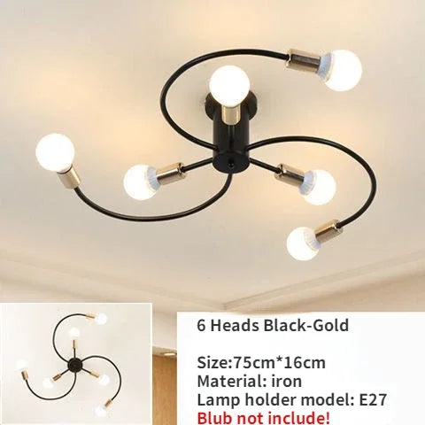 Minimalistischer nordischer Deckenleuchte ideal für Wohnzimmer, Restaurant und Kinderzimmer