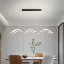 suspension acrylique forme de vague moderne nordique